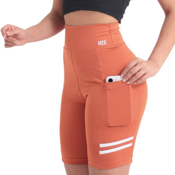 Short Feminino Esportivo Academia Com Bolso Para Celular - Imagem 3
