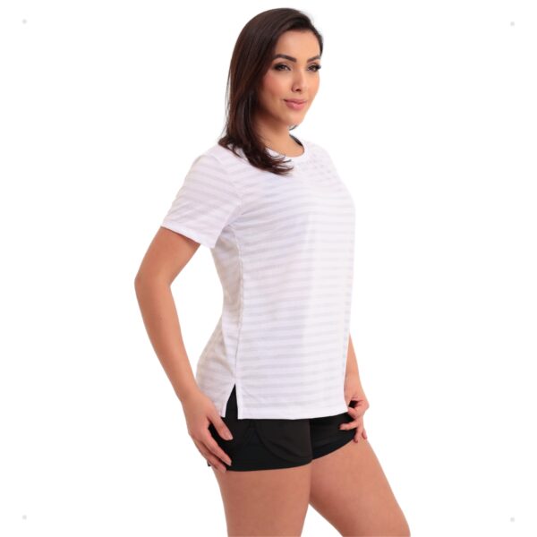 Camiseta Baby Look Dry Fit Fitness Feminina Blusa Academia - Imagem 4