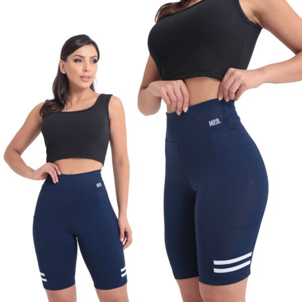 Short Feminino Esportivo Academia Com Bolso Para Celular - Imagem 13