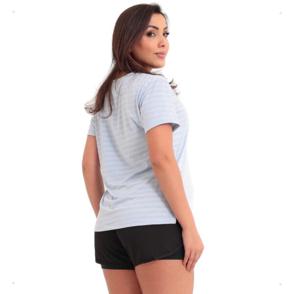 Camiseta Baby Look Dry Fit Fitness Feminina Blusa Academia - Imagem 14