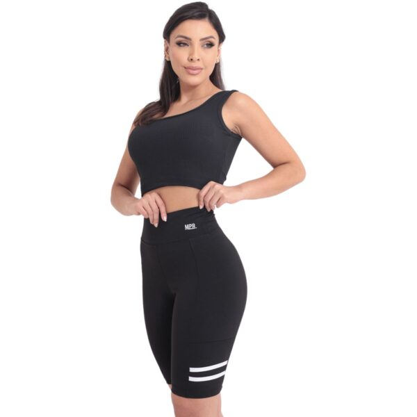 Short Feminino Esportivo Academia Com Bolso Para Celular - Imagem 5