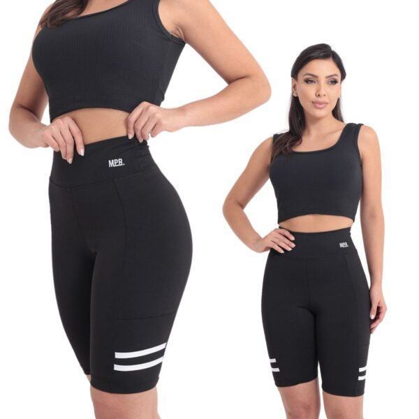 Short Feminino Esportivo Academia Com Bolso Para Celular - Imagem 7