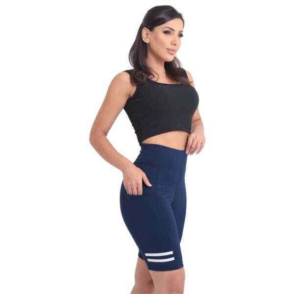 Short Feminino Esportivo Academia Com Bolso Para Celular - Imagem 10