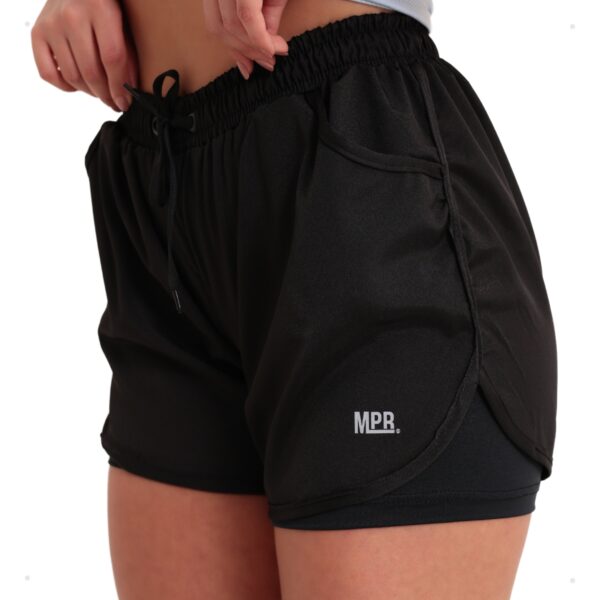 Short Feminino 2 em 1 Duplo Esportivo Academia Bolso Celular - Imagem 13