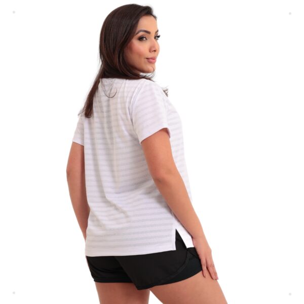 Camiseta Baby Look Dry Fit Fitness Feminina Blusa Academia - Imagem 2
