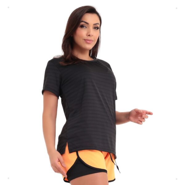 Camiseta Baby Look Dry Fit Fitness Feminina Blusa Academia - Imagem 6