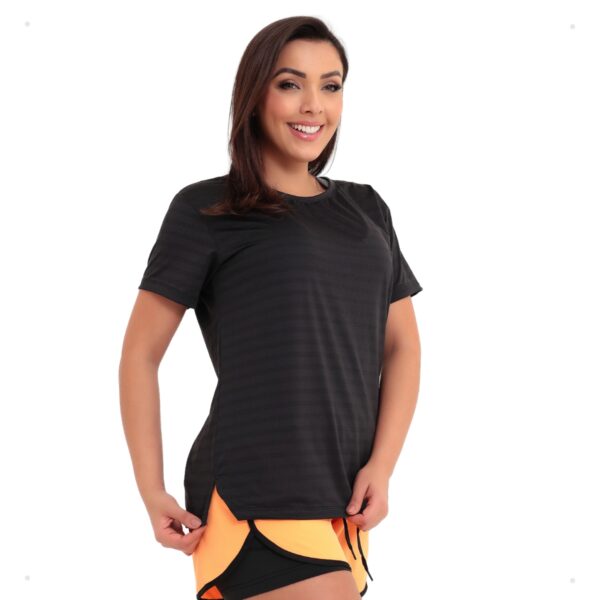 Camiseta Baby Look Dry Fit Fitness Feminina Blusa Academia - Imagem 8