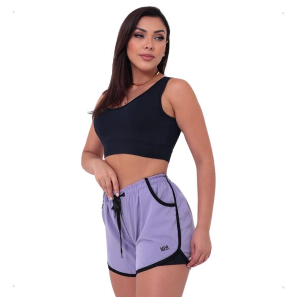 Short Feminino 2 em 1 Duplo Esportivo Academia Bolso Celular - Imagem 20